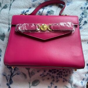 Pink Leather Handbag NEW